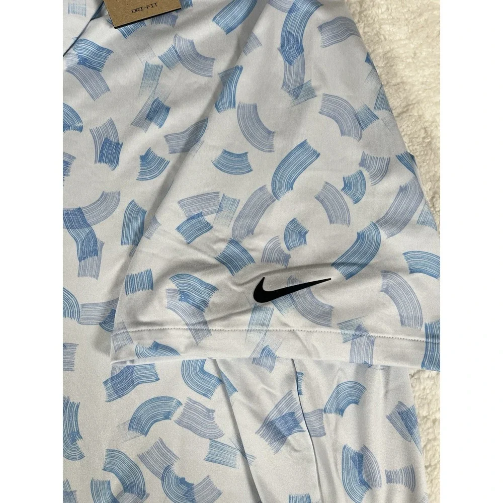 Nike Dri-Fit‎ FD5735-072 Tour Rake Line Off White All Over Print Polo Men's 4XL